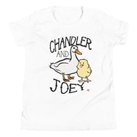 Image 2 of Joey and Chandler KiSS Youth Short Sleeve T-Shirt - Friends Show inspired Chick &amp; Duck