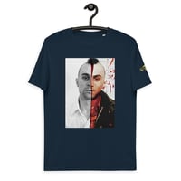 Image 1 of Taxi Driver KiSS Unisex organic cotton t-shirt - Half Travis De Niro 70s