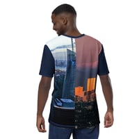 Image 3 of LA NY KiSS Men's t-shirt - Los Angeles New York Half Cities USA