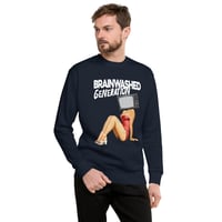 Image 3 of Brainwashed Generation KiSS Unisex Premium Sweatshirt - Retro Pin Up - Technology