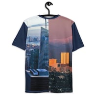 Image 4 of LA NY KiSS Men's t-shirt - Los Angeles New York Half Cities USA