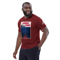 Image 1 of Lovers Lake KiSS Unisex organic cotton t-shirt - Stranger Things S4 Robin Steve Eddie Nancy Jaws