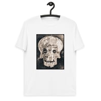 Image 5 of Astronaut Skull KiSS Unisex organic cotton t-shirt - Space Skulls Earth Moon