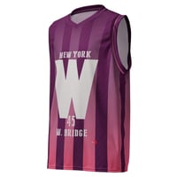 Image 3 of Williamsburg KiSS Recycled unisex basketball jersey - New York Coastguard District
