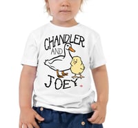 Image 5 of Joey and Chandler KiSS Youth Short Sleeve T-Shirt - Friends Show inspired Chick &amp; Duck