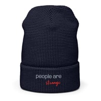 Image 3 of People Are Strange KiSS Waffle beanie - Embroidered