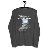 Image 5 of 1994's Best Buy Computer KiSS Unisex Long Sleeve Tee - Retro Computer 90s Mr Robot