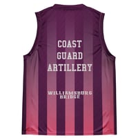 Image 5 of Williamsburg KiSS Recycled unisex basketball jersey - New York Coastguard District