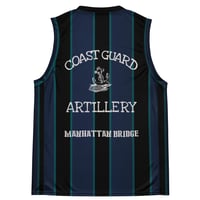 Image 5 of New York KiSS Recycled unisex basketball jersey - Manhattan Bridge Coastguard 31 District