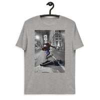 Image 3 of Joker/Batman Skateboard Unisex organic cotton t-shirt - Heath Ledger, Christian Bale - Skater Cool