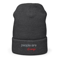 Image 5 of People Are Strange KiSS Waffle beanie - Embroidered