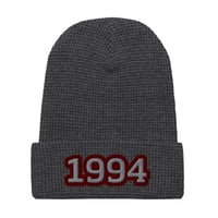 Image 5 of Embroidered Custom Year KiSS Waffle beanie - Unique Personalised - Handmade