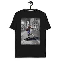 Image 5 of Joker/Batman Skateboard Unisex organic cotton t-shirt - Heath Ledger, Christian Bale - Skater Cool