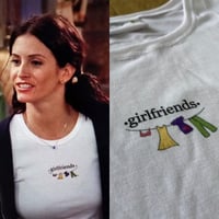 Image 1 of Monica Geller KiSS T-Shirt - Girlfriends - Friends Inspired Replica Season 5 Courtney Xo