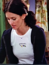 Image 2 of Monica Geller KiSS T-Shirt - Girlfriends - Friends Inspired Replica Season 5 Courtney Xo