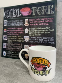 Image 4 of Central Perk Menu KiSS Metal Print Sign  - Friends Show - Aluminium Wall Art - Coffee Kitchen