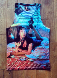 Image 3 of Mia KiSS Vest - Uma Thurman - Wallace Pulp Fiction - Quentin Tarantino Movie Fan