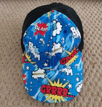 Image 2 of Pop Art KiSS Baseball Cap - Comic Book - Pow Boom - Killing Eve Shh Inspired - Superhero