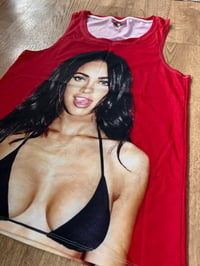 Image 4 of Megan Fox KiSS Vest - Summer Supermodel Transformers Movie - Gift for him - Jennifers Body