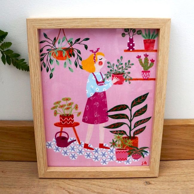 Affiche " jardin intérieur"