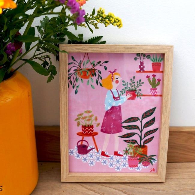 Affiche " jardin intérieur"