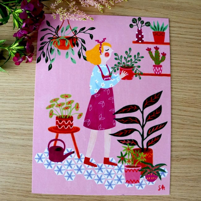 Affiche " jardin intérieur"