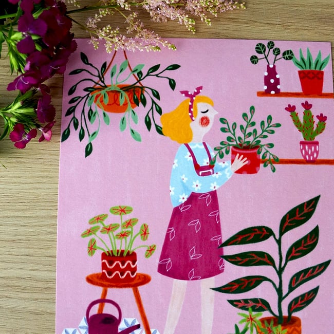 Affiche " jardin intérieur"