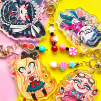 Image 4 of Ace Attorney Susato Mikotoba Rainbow Holographic Keychain