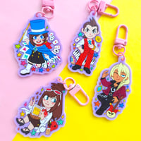 Image 1 of Ace Attorney Apollo Justice Chibi Single Sided Keychains