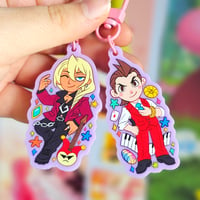 Image 2 of Ace Attorney Apollo Justice Chibi Single Sided Keychains