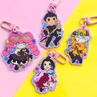 Image 1 of The Great Ace Attorney Chibi Single Sided Keychains