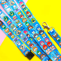 Image 3 of Sonic Heads Lanyard