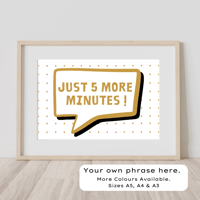 Image 1 of Speech Bubble Personalised Print