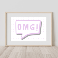 Image 2 of Speech Bubble Personalised Print