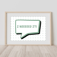 Image 4 of Speech Bubble Personalised Print