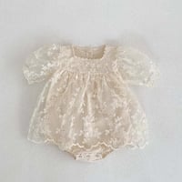 Image 7 of Lace Cream Romper 