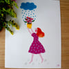 Affiche nuage de pluie