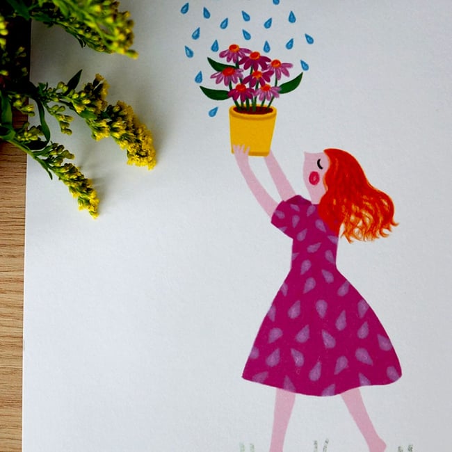 Affiche nuage de pluie