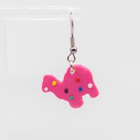 Image 2 of Pink Animal Cracker Earrings