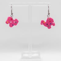 Image 1 of Pink Animal Cracker Earrings