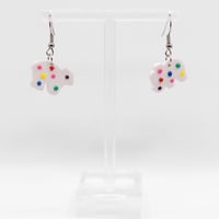 Image 1 of White Animal Cracker Earrings