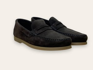 Image of Charles dark brown suede by Brugnoli