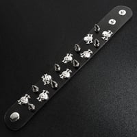 Image 2 of skulls, spikes, 'n bones bracelet