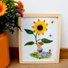 Affiche le tournesol