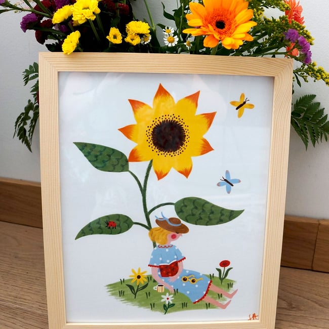 Affiche le tournesol