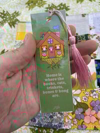 Image 2 of kitschy babayaga tassled bookmark