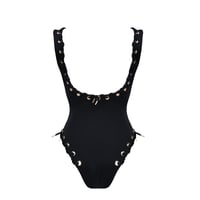 Image 3 of HMBD BLACK EYELETS SWIMSUIT