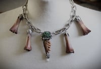 Image 2 of Dead Good XL tea stained bone amulet 