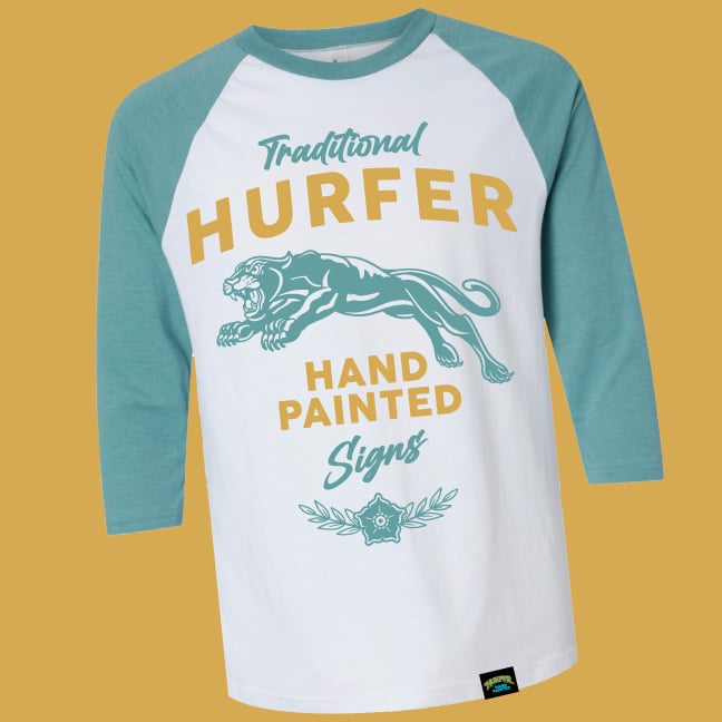 Hurfer Baseball T- Seafoam