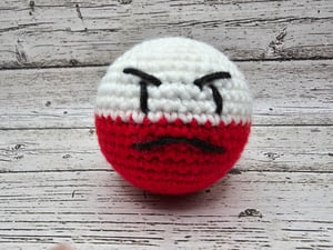 Crocheted Pokeball/Electrode 